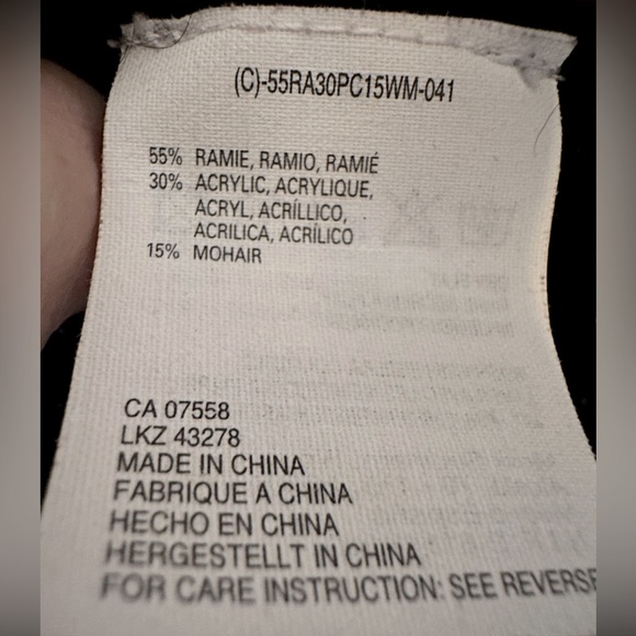 MEXX Black Mohair Vest XL - Picture 5 of 6